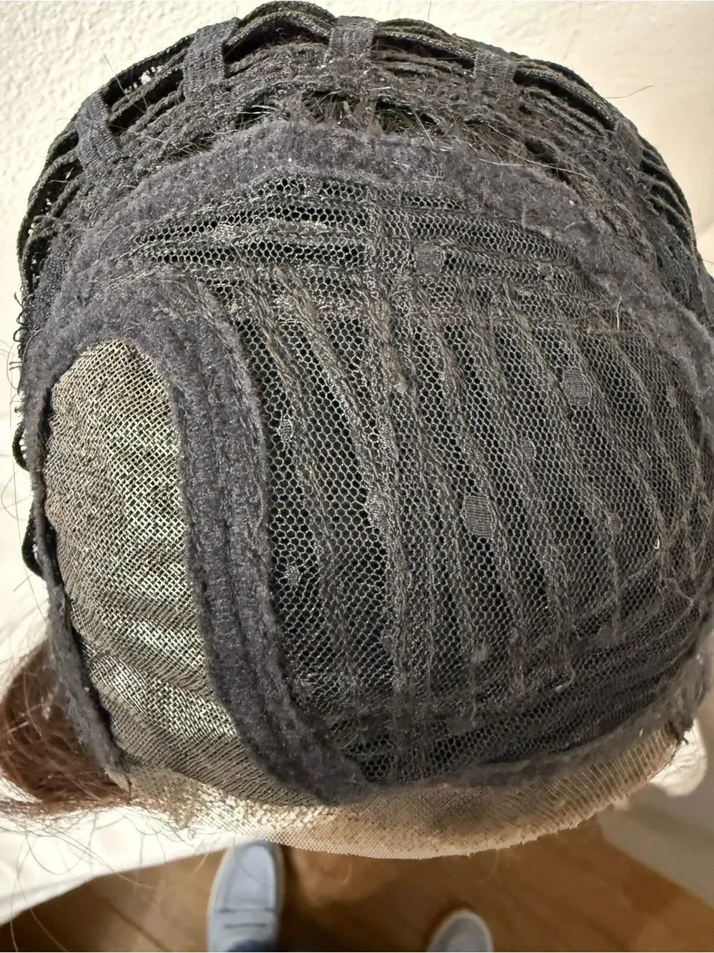 Belle Tress Shakerato in Cola with Cherry Color, Lace Front Left Mono Part